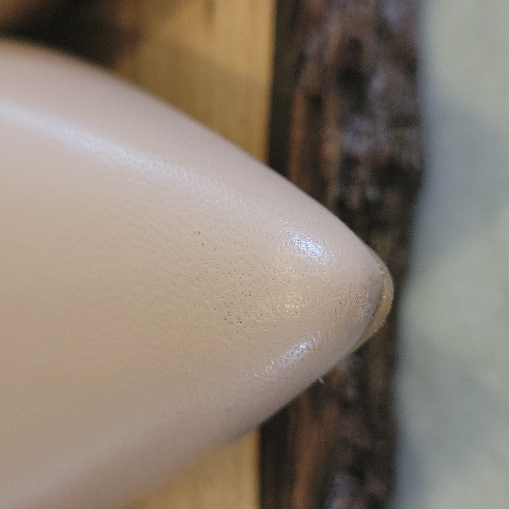 Nine West heels, only worn once, leather, nude/pink, 7M, some marks from storage - Picture 5 of 8